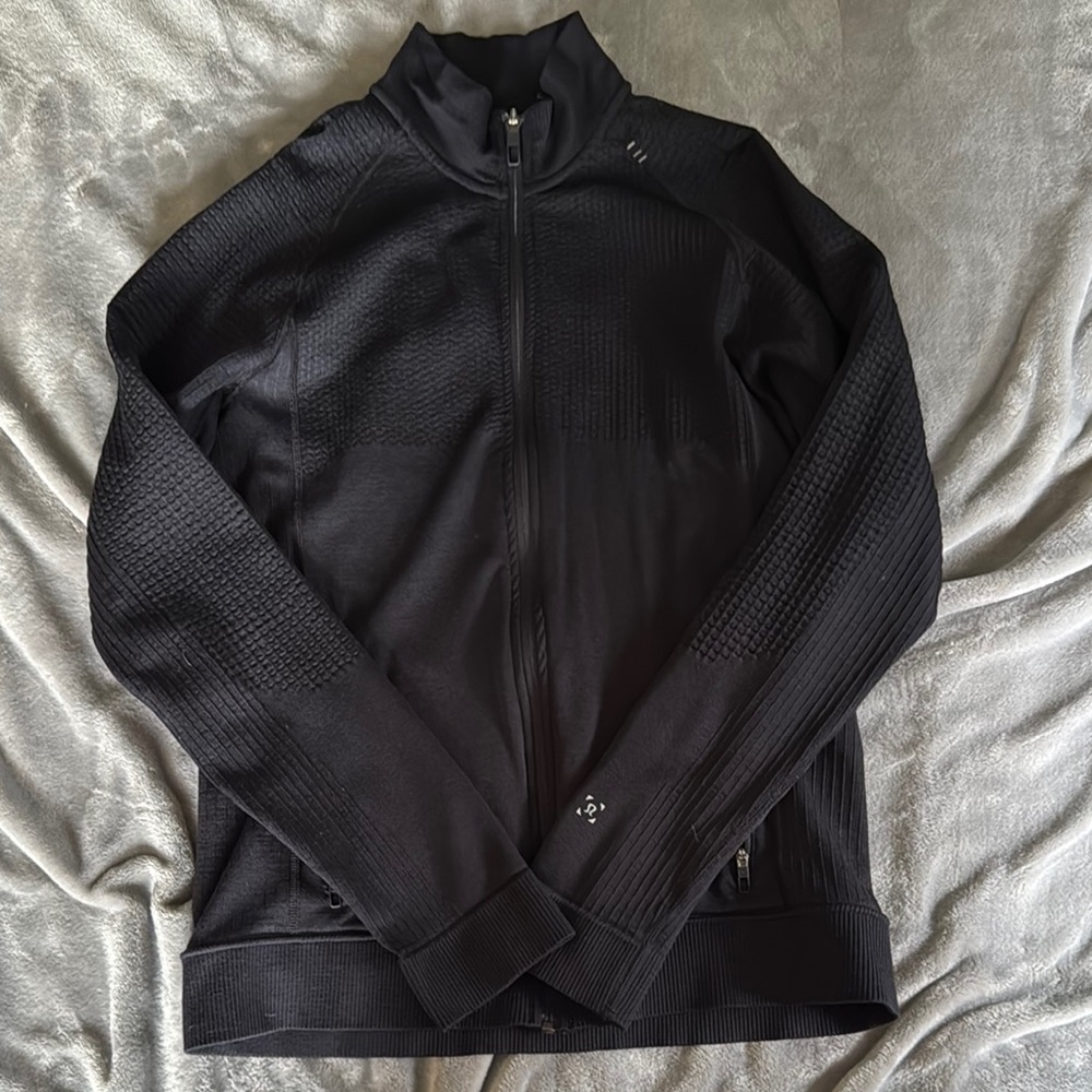 Men's Black Full-Zip Sweater